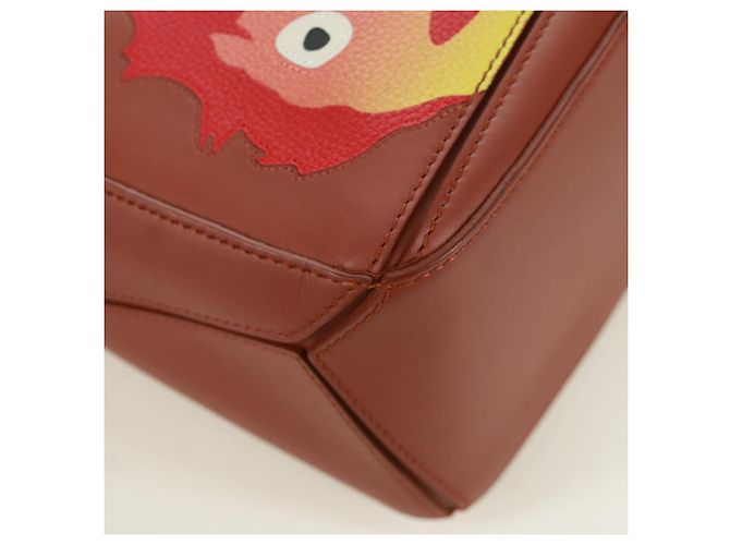 LOEWE Piccolo Puzzle Studio Ghibli Il Castello Errante di Howl Calcifer Auth 170668SM Marrone D'oro - vista 16