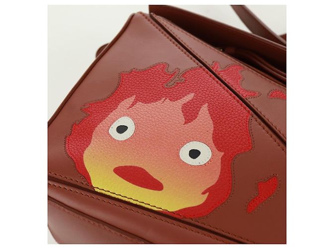 LOEWE Piccolo Puzzle Studio Ghibli Il Castello Errante di Howl Calcifer Auth 170668SM Marrone D'oro - vista 20