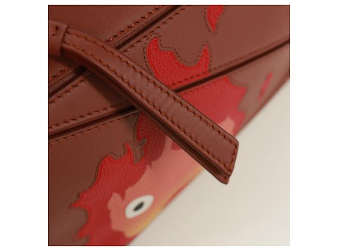 LOEWE Piccolo Puzzle Studio Ghibli Il Castello Errante di Howl Calcifer Auth 170668SM Marrone D'oro - vista 24