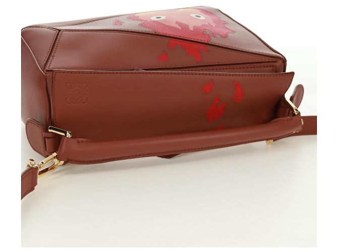 LOEWE Piccolo Puzzle Studio Ghibli Il Castello Errante di Howl Calcifer Auth 170668SM Marrone D'oro - vista 6