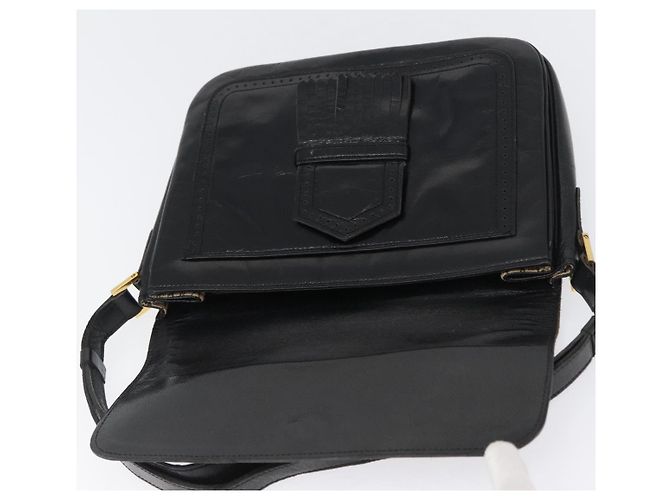 Borsa a Spalla in Pelle Nera e Oro Auth fm5080 di SAINT LAURENT Nero D'oro - vista 11