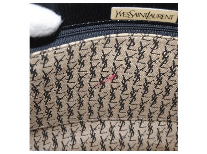 Borsa a Spalla in Pelle Nera e Oro Auth fm5080 di SAINT LAURENT Nero D'oro - vista 18