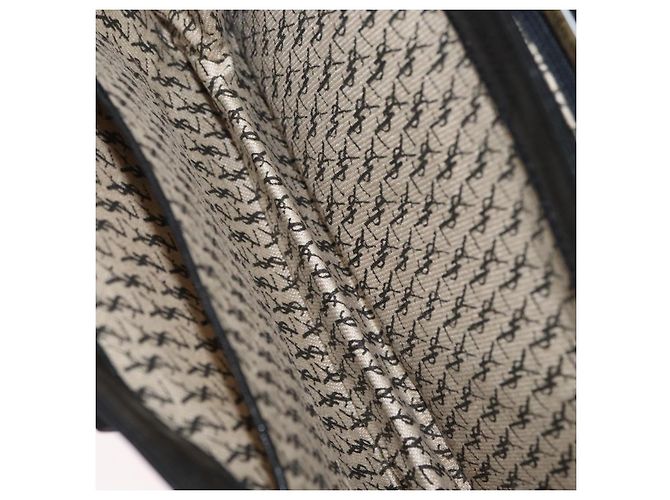 Borsa a Spalla in Pelle Nera e Oro Auth fm5080 di SAINT LAURENT Nero D'oro - vista 21