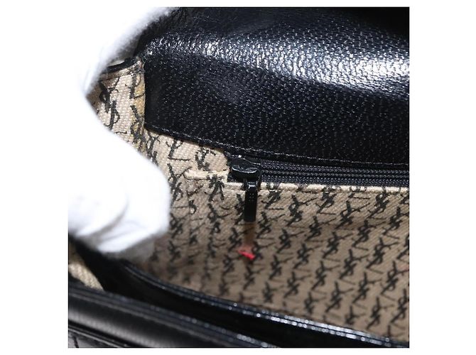 Borsa a Spalla in Pelle Nera e Oro Auth fm5080 di SAINT LAURENT Nero D'oro - vista 24