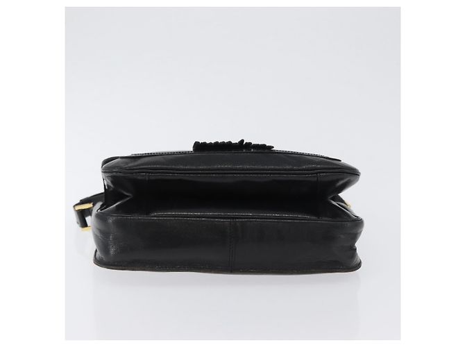 Borsa a Spalla in Pelle Nera e Oro Auth fm5080 di SAINT LAURENT Nero D'oro - vista 5