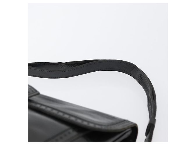 Borsa a Spalla in Pelle Nera e Oro Auth fm5080 di SAINT LAURENT Nero D'oro - vista 8