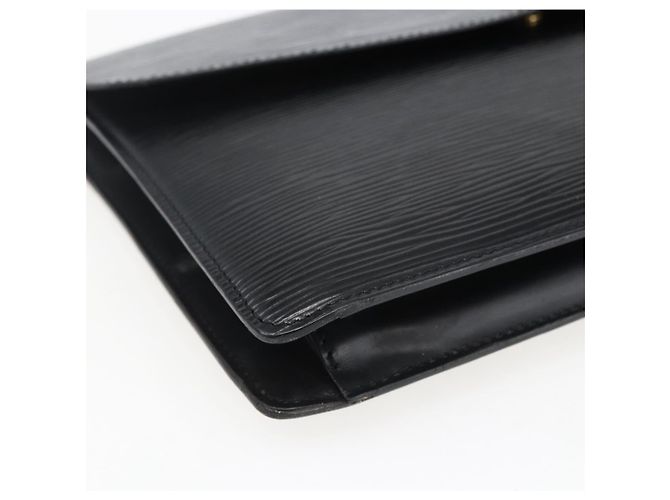 LOUIS VUITTON Clutch Montaigne 27 Epi Nero M52652 Auth LV ka2493 - vista 14