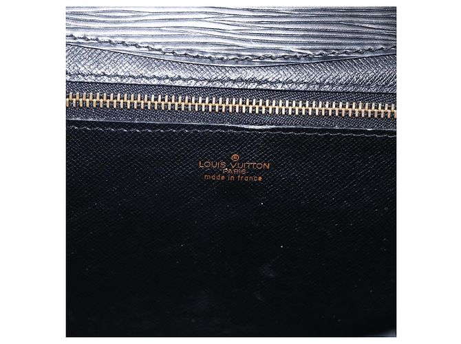 LOUIS VUITTON Clutch Montaigne 27 Epi Nero M52652 Auth LV ka2493 - vista 17