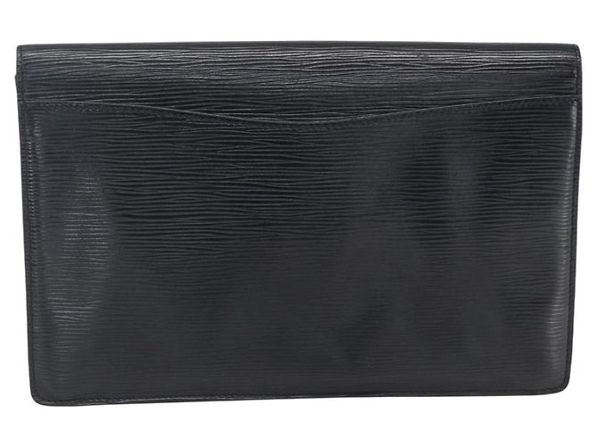 LOUIS VUITTON Clutch Montaigne 27 Epi Nero M52652 Auth LV ka2493 - vista 2