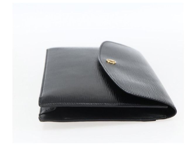 LOUIS VUITTON Clutch Montaigne 27 Epi Nero M52652 Auth LV ka2493 - vista 4