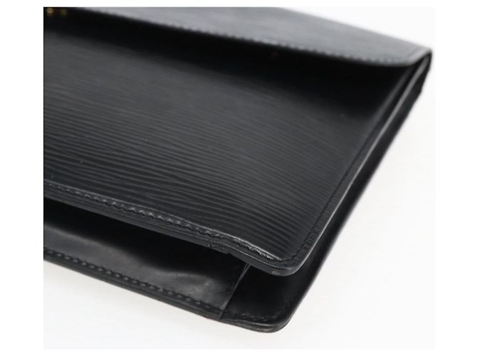 LOUIS VUITTON Clutch Montaigne 27 Epi Nero M52652 Auth LV ka2493 - vista 7