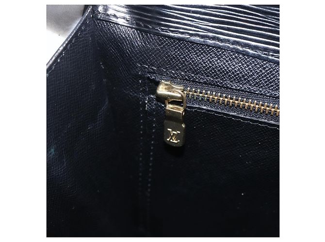 LOUIS VUITTON Clutch Montaigne 27 Epi Nero M52652 Auth LV ka2493 - vista 9