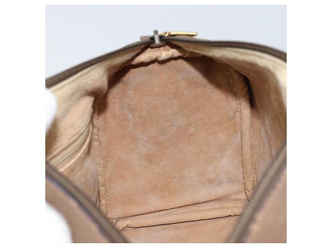 Borsa Gucci GG Supreme Web Sherry Line PVC Beige Oro 39 02 006 Auth ep13397 D'oro - vista 20
