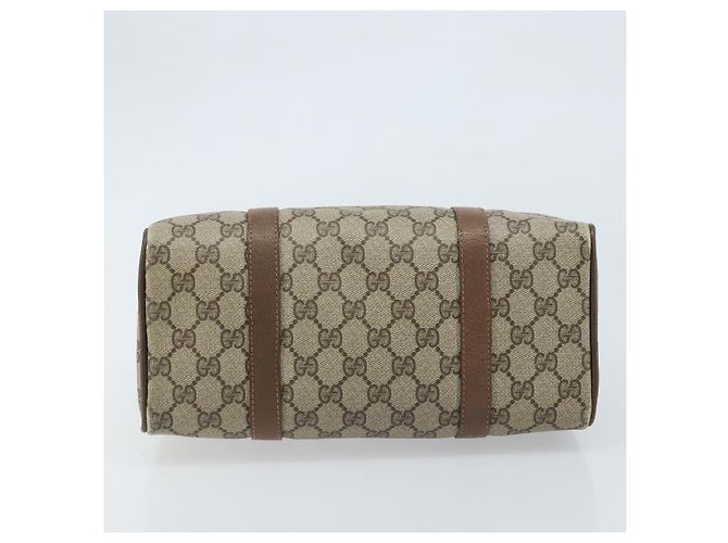Borsa Gucci GG Supreme Web Sherry Line PVC Beige Oro 39 02 006 Auth ep13397 D'oro - vista 5