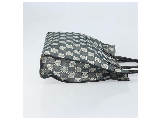 LOEWE Borsa Tote Anagramma Canvas Nera Auth 172243 Nero - vista 3