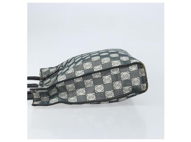 LOEWE Borsa Tote Anagramma Canvas Nera Auth 172243 Nero - vista 4