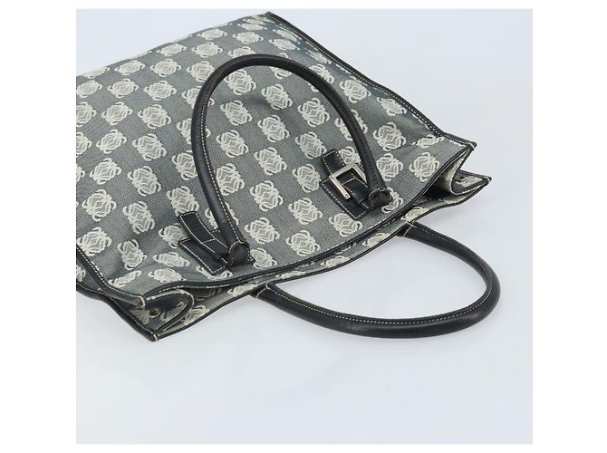 LOEWE Borsa Tote Anagramma Canvas Nera Auth 172243 Nero - vista 6