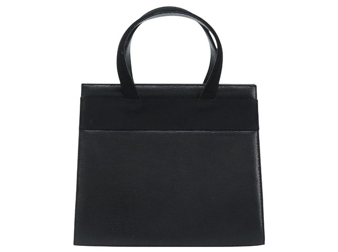 Borsa a mano Vala in pelle nera e oro Salvatore Ferragamo Auth ka2505 Nero D'oro - vista 2