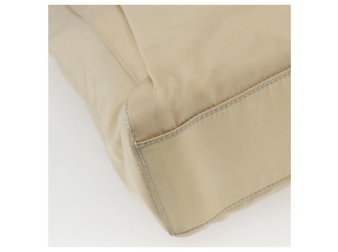 PRADA Borsa a mano in nylon plastico beige trasparente Auth 173565 - vista 17