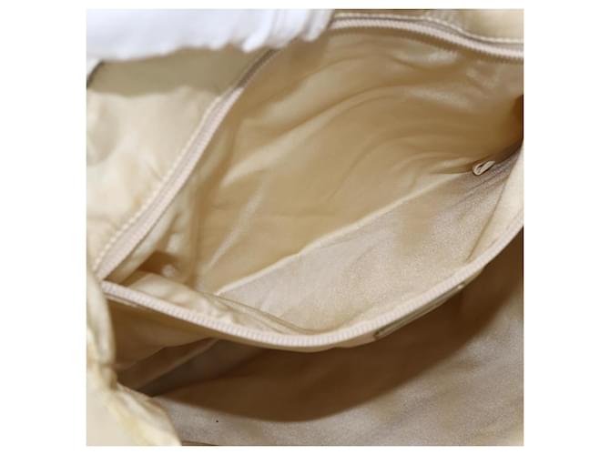 PRADA Borsa a mano in nylon plastico beige trasparente Auth 173565 - vista 23
