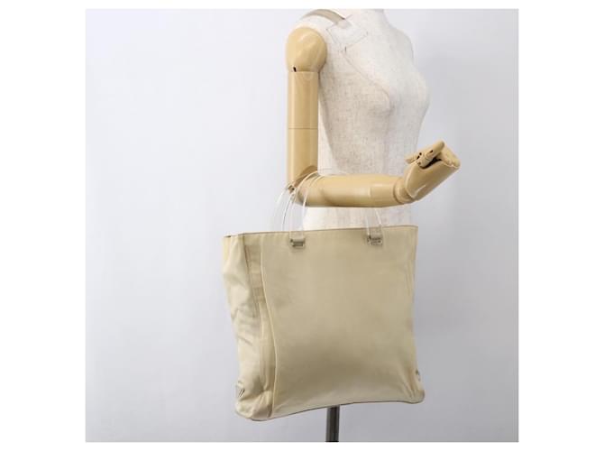 PRADA Borsa a mano in nylon plastico beige trasparente Auth 173565 - vista 26