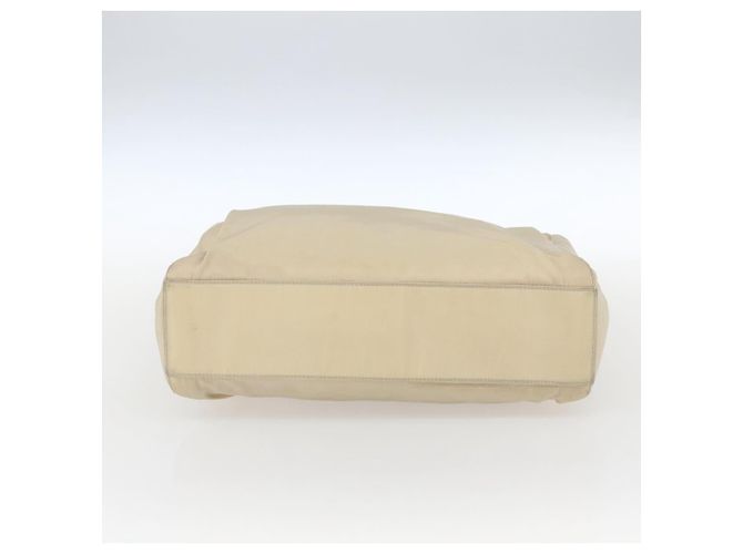 PRADA Borsa a mano in nylon plastico beige trasparente Auth 173565 - vista 5