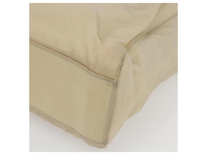 PRADA Borsa a mano in nylon plastico beige trasparente Auth 173565 - vista 8