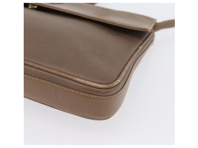 Gucci Borsa a Spalla in Pelle Beige Oro Auth fm5163 D'oro - vista 12