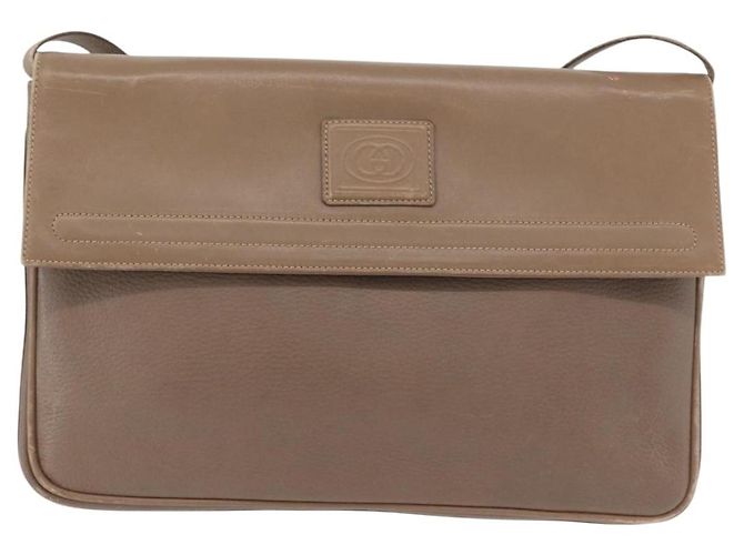 Gucci Borsa a Spalla in Pelle Beige Oro Auth fm5163 D'oro - vista 2