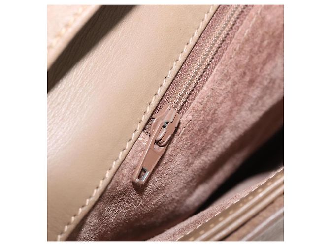 Gucci Borsa a Spalla in Pelle Beige Oro Auth fm5163 D'oro - vista 22