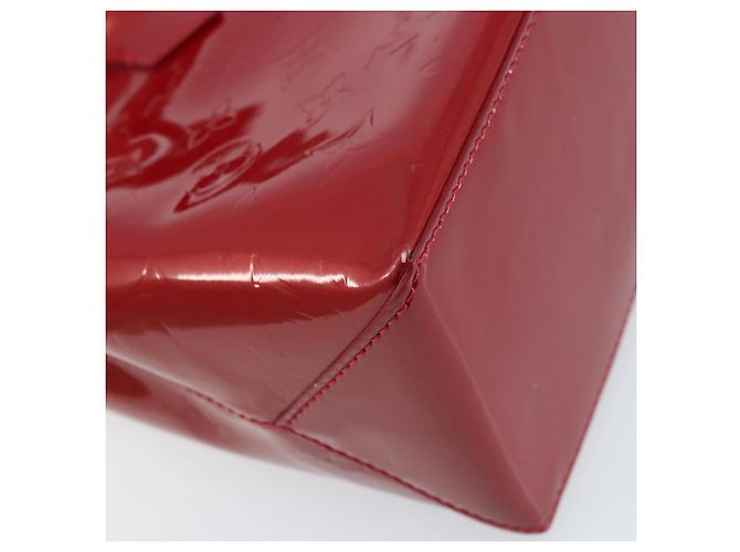 LOUIS VUITTON Monogram Vernis Wilshire PM Tasche Pomme D'amour M93642 Auth 172118 Rot - Ansicht 16