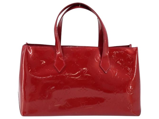 LOUIS VUITTON Monogram Vernis Wilshire PM Tasche Pomme D'amour M93642 Auth 172118 Rot - Ansicht 2
