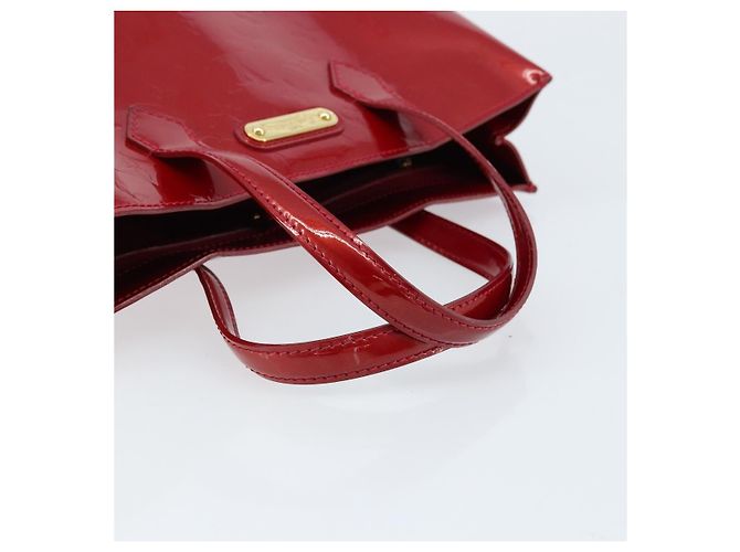 LOUIS VUITTON Monogram Vernis Wilshire PM Tasche Pomme D'amour M93642 Auth 172118 Rot - Ansicht 7