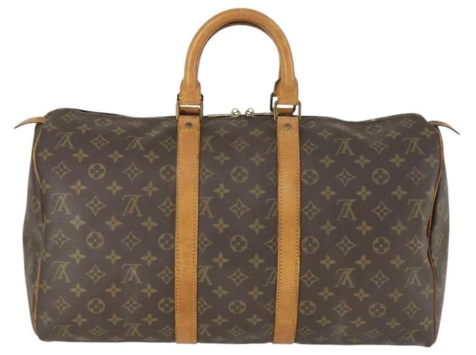 LOUIS VUITTON Borsa Boston Monogram Keepall 45 M41428 LV Auth 171108 Monogramma - vista 2