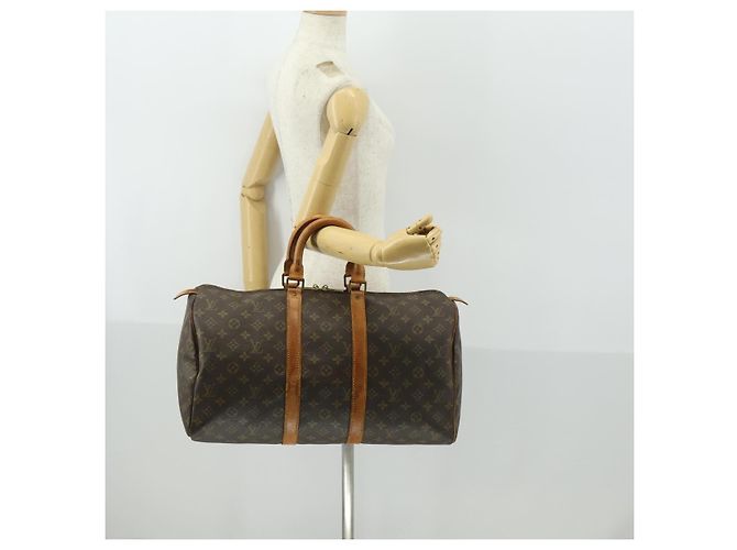 LOUIS VUITTON Borsa Boston Monogram Keepall 45 M41428 LV Auth 171108 Monogramma - vista 22