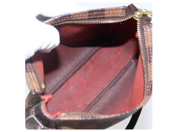 LOUIS VUITTON Pochette per trucco Damier Ebene N51982 LV Auth 169744 - vista 11