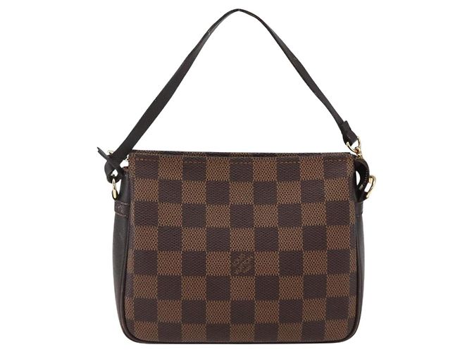 LOUIS VUITTON Pochette per trucco Damier Ebene N51982 LV Auth 169744 - vista 13