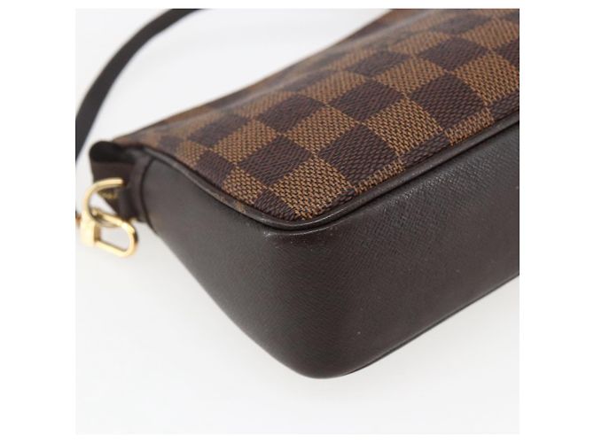 LOUIS VUITTON Pochette per trucco Damier Ebene N51982 LV Auth 169744 - vista 16