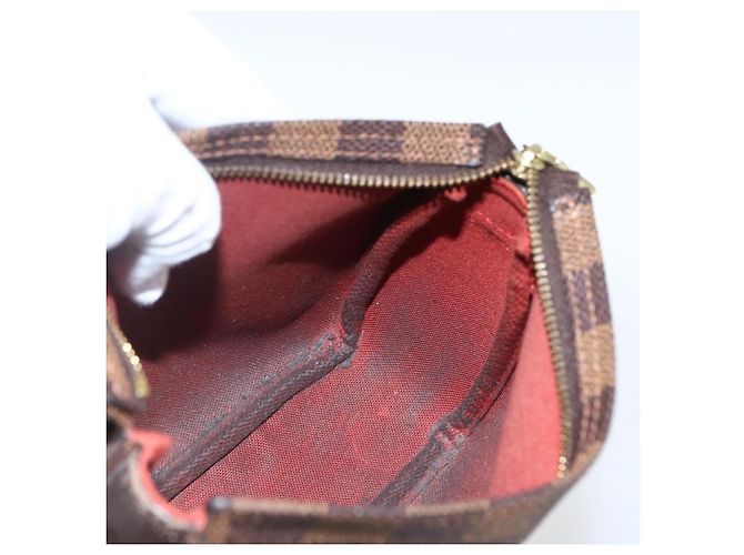 LOUIS VUITTON Pochette per trucco Damier Ebene N51982 LV Auth 169744 - vista 18