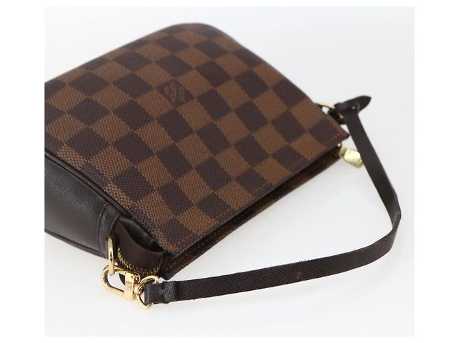 LOUIS VUITTON Pochette per trucco Damier Ebene N51982 LV Auth 169744 - vista 7