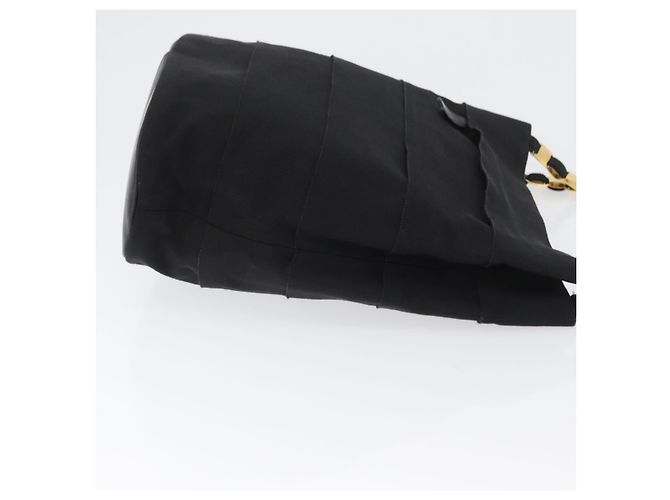 Borsa a spalla Chain Vala in nylon nero e oro Auth ep13450 di Salvatore Ferragamo D'oro - vista 3