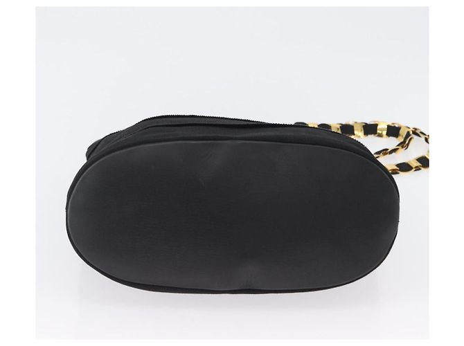 Borsa a spalla Chain Vala in nylon nero e oro Auth ep13450 di Salvatore Ferragamo D'oro - vista 5