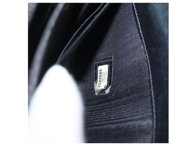 CHANEL Portafoglio Lungo Pelle Caviar Nera CC Auth bs33480 Nero - vista 12