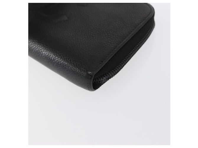 CHANEL Portafoglio Lungo Pelle Caviar Nera CC Auth bs33480 Nero - vista 14