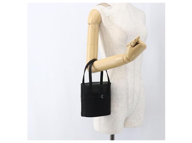 Borsa a rete nera Auth 173466 di Salvatore Ferragamo Nero - vista 20