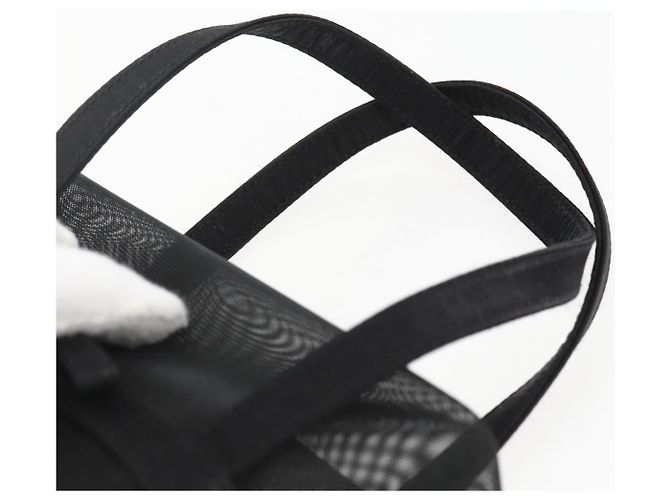 Borsa a rete nera Auth 173466 di Salvatore Ferragamo Nero - vista 8