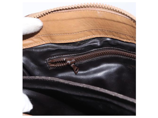 Céline Borsa a mano in tela Macadam CELINE PVC Beige Oro Auth 173485 D'oro - vista 25