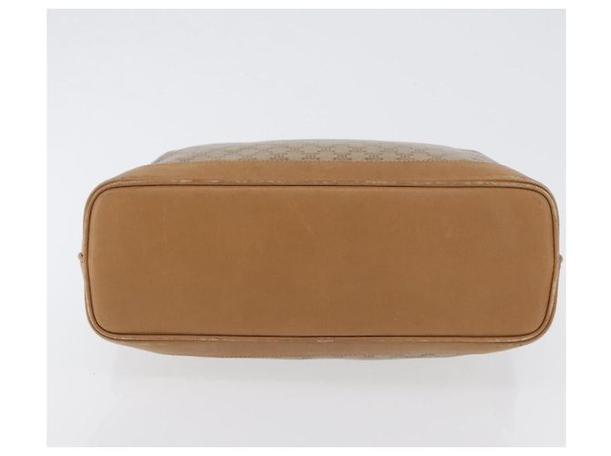 Céline Borsa a mano in tela Macadam CELINE PVC Beige Oro Auth 173485 D'oro - vista 6