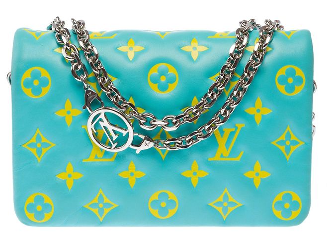 Borsa LOUIS VUITTON Coussin in Pelle Blu - 103335 - vista 3