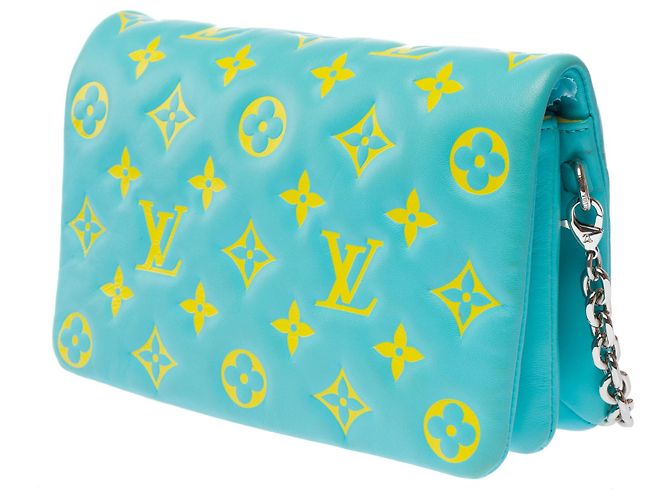 Borsa LOUIS VUITTON Coussin in Pelle Blu - 103335 - vista 5